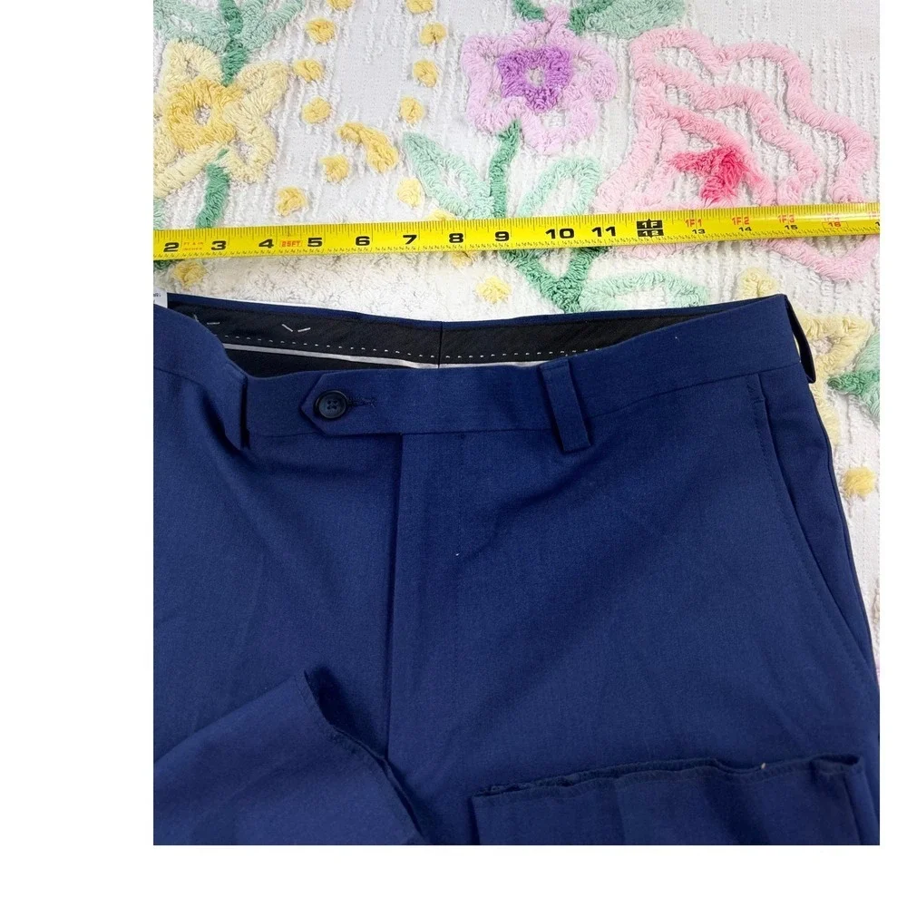 Marc New York Andrew Marc Men's Blue Stretch Suit‎ 2 Piece Garment 18R 29.5W